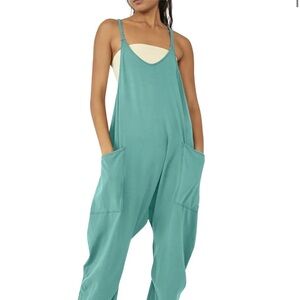 Spaghetti Strap Oversized Jumpsuit in light blue SzXL